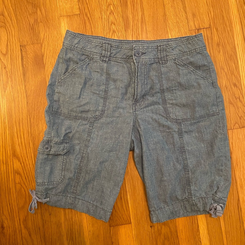 St. John's Bay gray chambray shorts